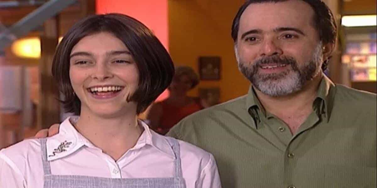 Júlia Feldens e Tony Ramos em "Laços de Família" (Foto Reprodução/Internet)