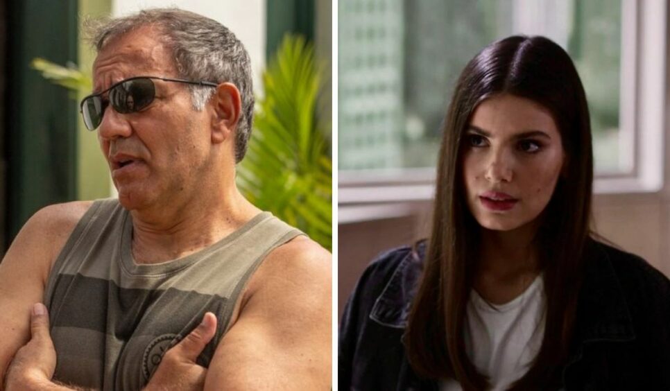 Humberto Martins e Camila Queiroz em novelas da Globo