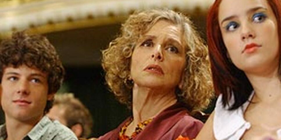 Vitor Morosin, Irene Ravache e Enrica Duncan em "Belíssima" (Foto Reprodução/Internet)
