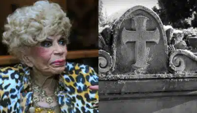 Túmulo de Dercy Gonçalves foi aberto e descoberta impressionou  o Brasil (Foto Reprodução/Montagem)