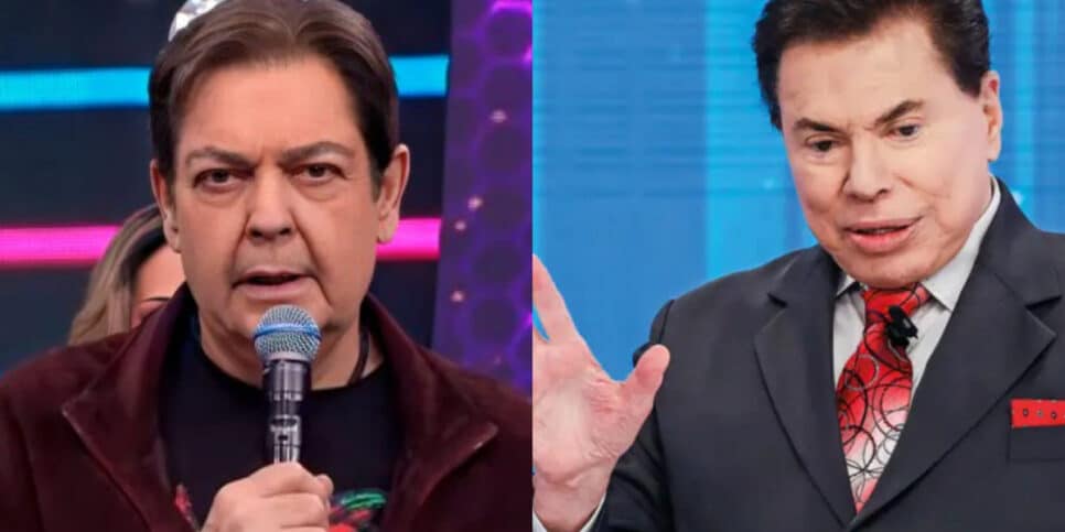 Faustão foi bem sincero com Silvio Santos a respeito da Globo (Foto Reprodução/Montagem/Fatos da Tv)