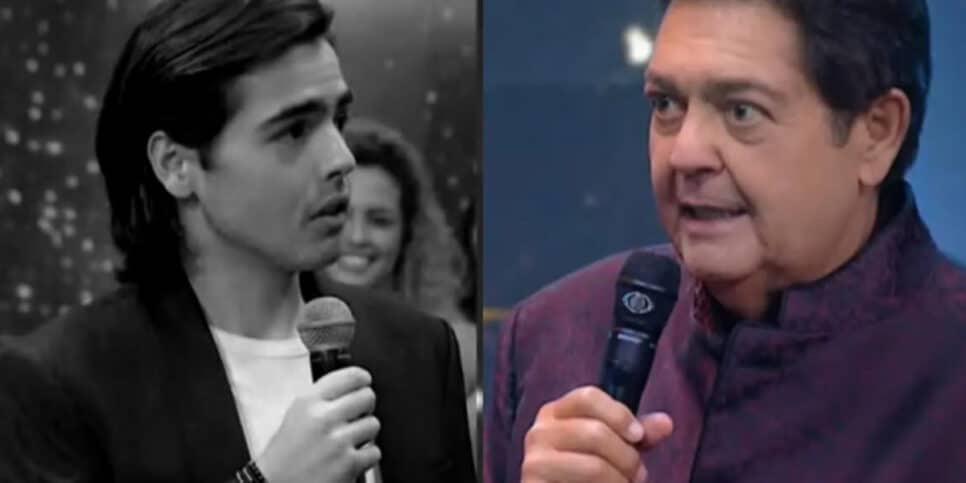 Faustão revelou grande segredo de João Guilherme, em pleno programa do "Faustão na Band" (Foto Reprodução/Montagem/Fatos da Tv)