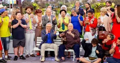 Elenco de A Praça é Nossa. (Foto: Reprodução)