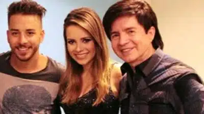 Xororó ao lado de Sandy e Junior. (Foto: reprodução/ Internet)