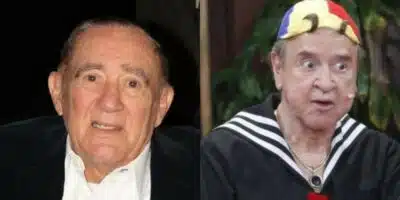Renato Aragão e Carlos Villagrán, o Quico de Chaves. (Foto: Reprodução)