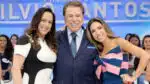 Apresentador e dono do SBT Silvio Santos, ao lado de suas filhas (Foto: Reprodução)