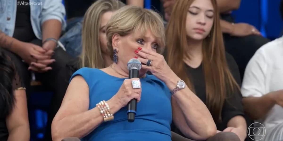 Susana Vieira chorou em programa da Globo (Foto: Reprodução)