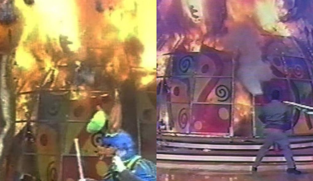 Incêndio terrível, que deixou muitos feridos, quase ceifou a vida da apresentadora (Foto Reprodução/Internet)