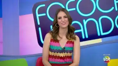 Chris Flores no Fofocalizando (Foto: Reprodução/SBT)