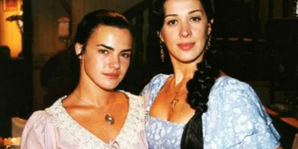 Ana Paula Arósio e Claudia Raia em "Terra Nostra" (Foto Reprodução/Internet)