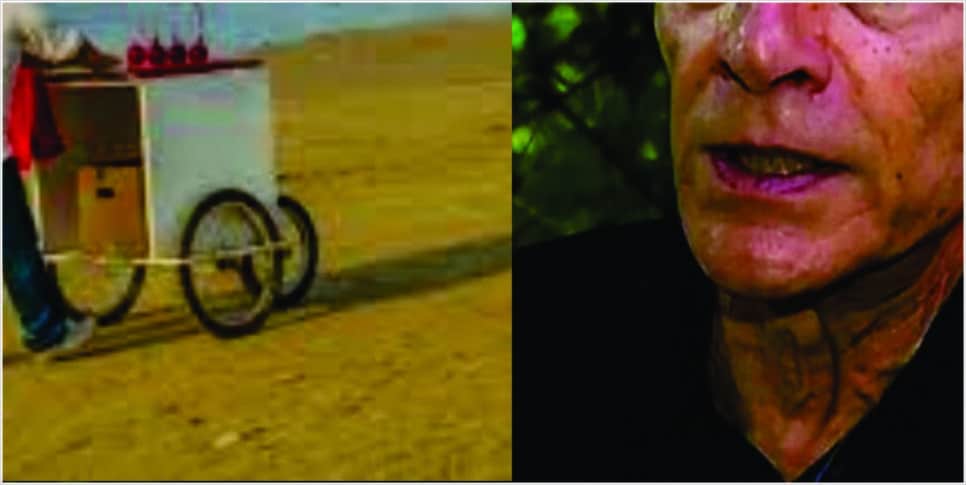 Ator abriu barraquinha de hambúrgueres na praia (Foto: Reprodução)