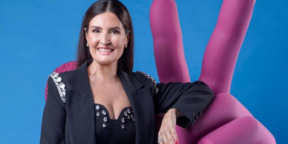 Fátima Bernardes no The Voice Brasil (Foto: Reprodução)