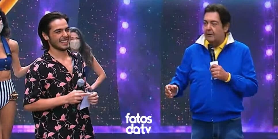 Faustão acabou fazendo seu filho revelar segredo intimo para todos (Foto: Reprodução)