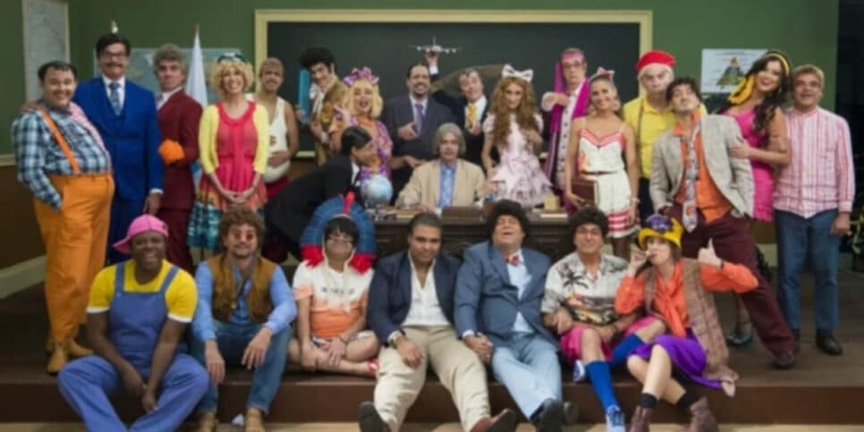 Elenco da nova "Escolinha do Professor Raimundo" (Foto Reprodução/Globo)