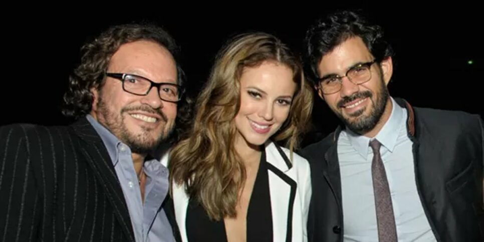 Wolf Maya (à esq.) ao lado de outros artistas da Globo. (Foto: reprodução)