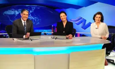 William Bonner, Patrícia Poeta e Renata Vasconcellos no Jornal Nacional (Foto: TV Globo/ João Cotta)
