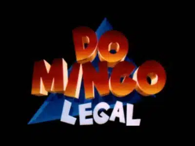 Um dos primeiros logos do Domingo Legal que completou 30 anos (Foto: Reprodução/SBT)