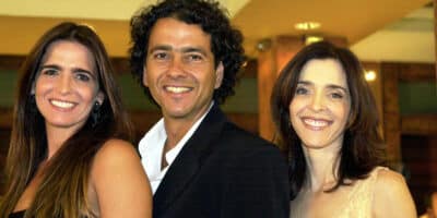 Malu Mader, Marcos Palmeira e Deborah Evelyn em 