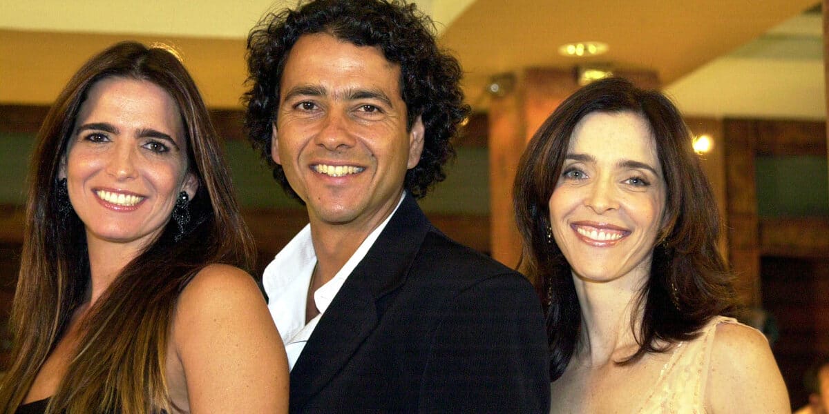 Malu Mader, Marcos Palmeira e Deborah Evelyn em "Celebridade" (Foto Reprodução/Globo)