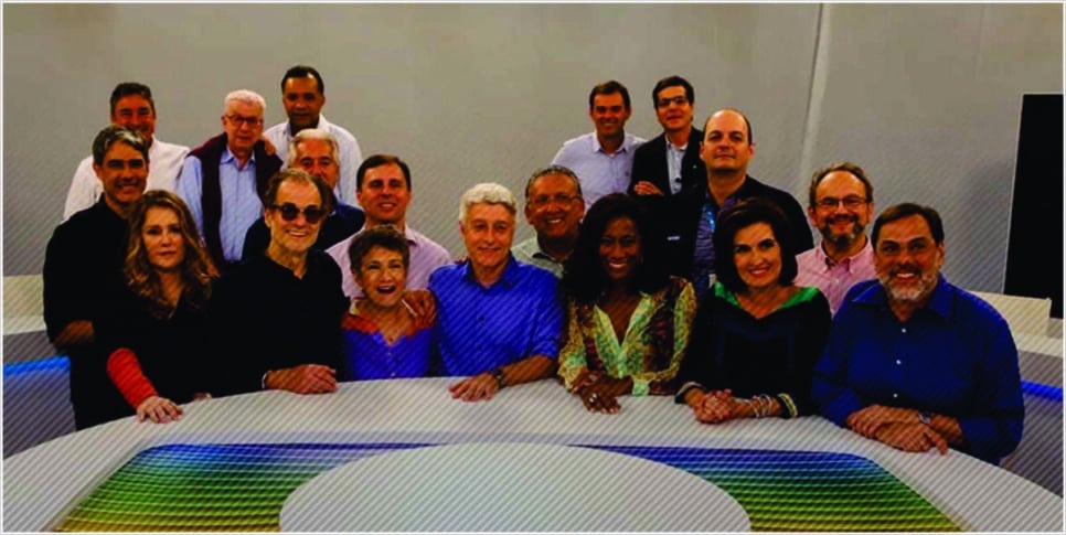 Repórter que fez parte do jornalismo da Globo foi excluído de comemoração (Foto: reprodução/Globo)