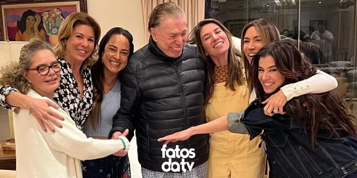 Silvio Santos com suas filhas (Foto: Reprodução, Instagram)