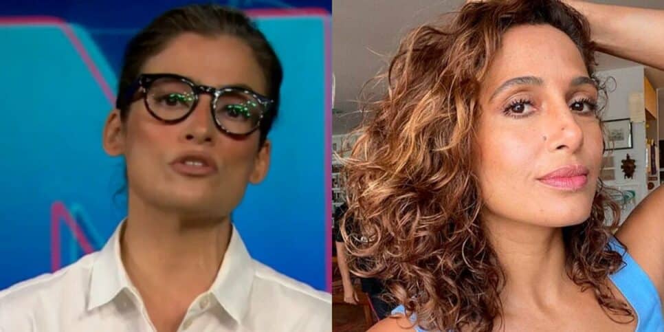 Renata Vasconcellos e Camila Pitanga. (Foto: Montagem/Reprodução/Fatos da TV)