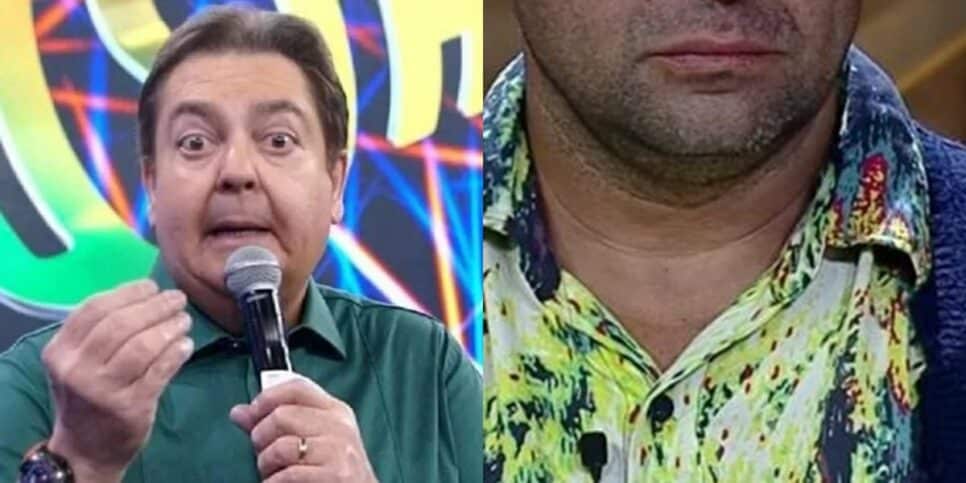 Famoso humorista Evandro Santo teve princípio de AVC na frente de Faustão. (Foto: reprodução/Montagem/Fatos da TV)