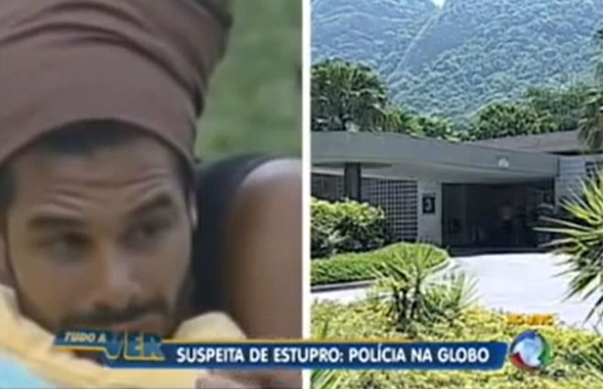 Record fez cobertura na porta da Globo (Foto: Reprodução)