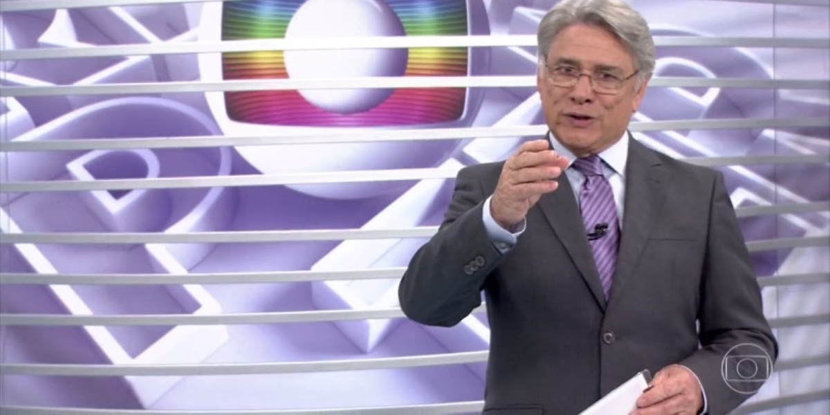 Sérgio Chapelin apareceu na emissora em data especial (Foto: Reprodução/Globo)