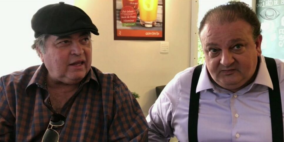 Datena ao lado de Erick Jacquin. (Foto: reprodução/Band)