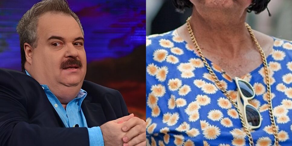 Humorista teve atrito com Gilberto Barros na TV. (Foto: reprodução/Montagem/Fatos da TV)