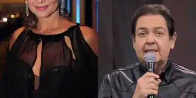 Adriana Colin trabalhou por anos com Faustão na Globo. (Foto: reprodução/Montagem/Fatos da TV)