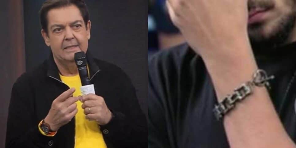 Caio Castro recebeu homenagem no Domingão do Faustão. (Foto: reprodução/Montagem/Fatos da TV)