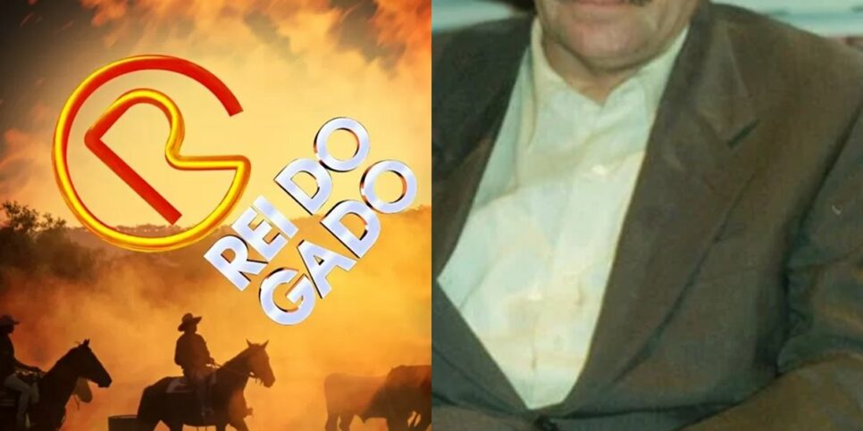 Carlos Vereza está no ar em O Rei do Gado. (Foto: reprodução/Montagem/Fatos da TV)