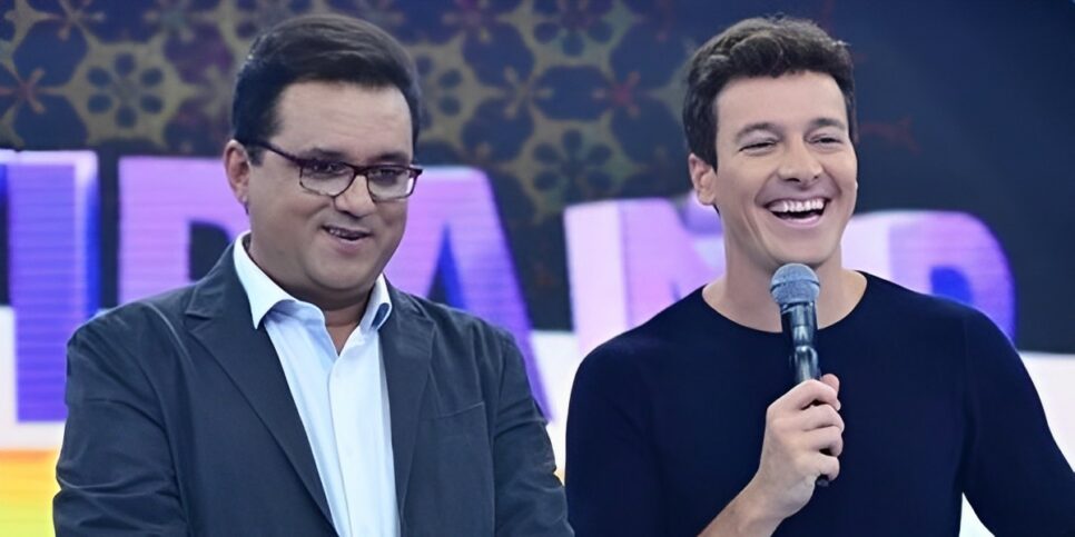 Geraldo Luís e Rodrigo Faro. (Foto: reprodução/Record)
