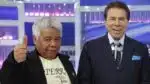 Roque ao lado de Silvio Santos. (Foto: reprodução/SBT)