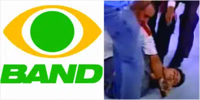 Programa na Band foi invadido por homem armado (Foto: reprodução/ Fatos da TV)