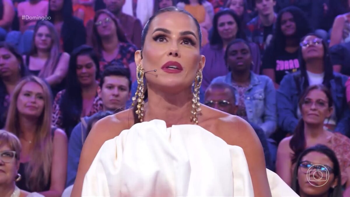 Deborah Secco no programa Domingão (Foto: Reprodução/Globo)