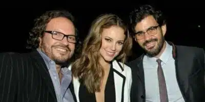 Wolf Maya (à esq.) ao lado de outros artistas da Globo. (Foto: reprodução)