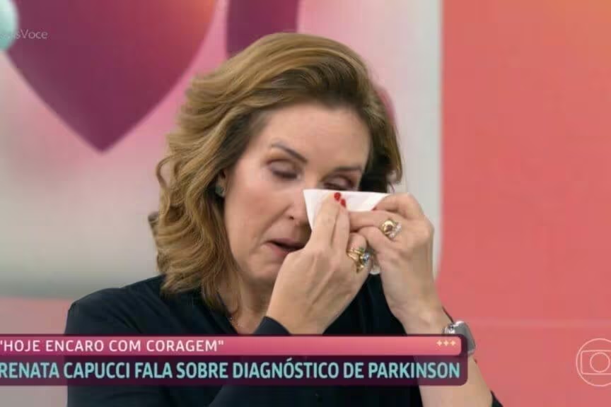 Renata Capucci cai no choro com Ana Maria Braga ao falarem Parkison no Mais Você
