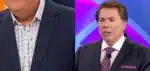 Ratinho foge de Silvio Santos no SBT. (Foto: reprodução/SBT)