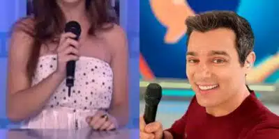 Apresentadora não tinha boa relação com Celso Portiolli. (Foto: reprodução/Montagem)