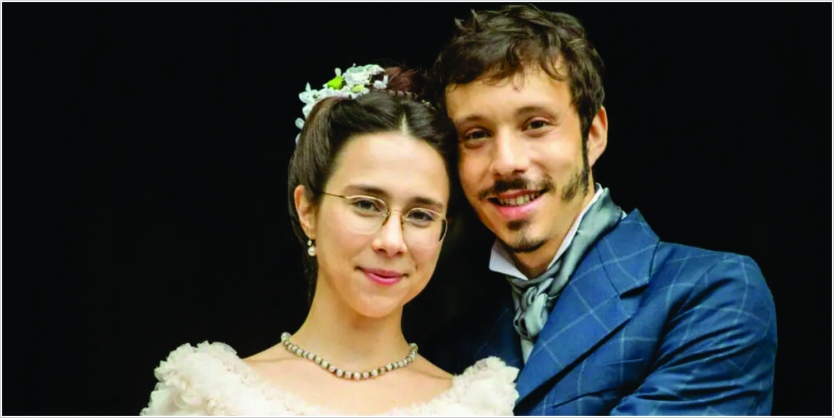 Dolores (Daphne Bozaski) e Nelio (João Pedro Zappa) (Foto: Reprodução/Globo)