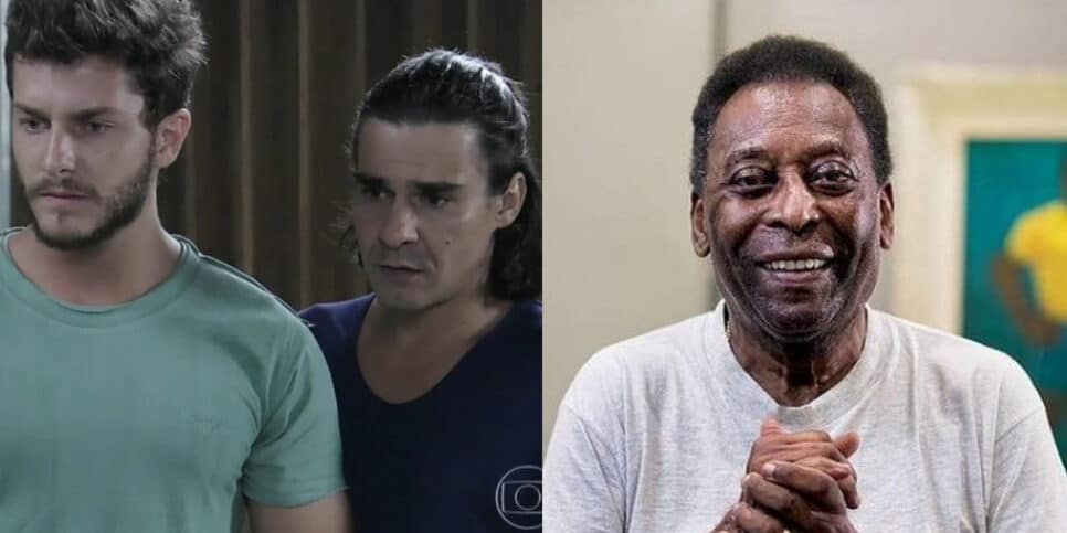 Ator da Globo foi amarado ao tentar beijar Pelé em um avião (Foto: Reprodução, Globo)