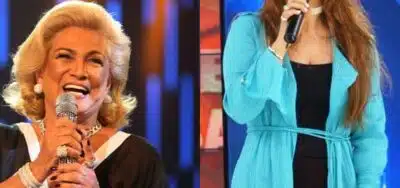 Apresentadora tentou copiar Hebe. (Foto: reprodução/Montagem)