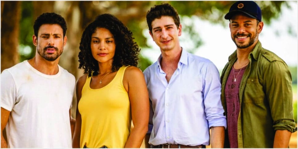 Caio leva fora de Aline em "Terra e Paixão" (Foto: Reprodução/ Globo)