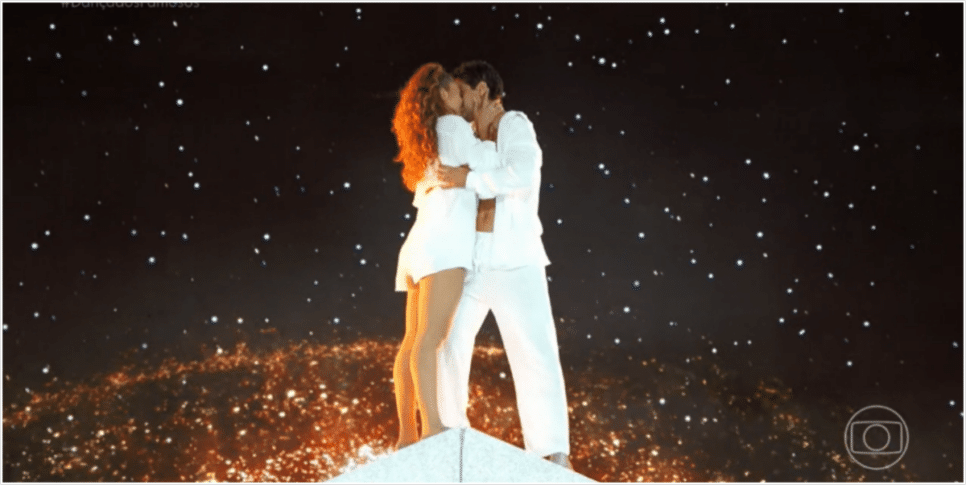 Ator em apresentação no quadro "Dança dos Famosos" da Globo (Foto: reprodução/ Globo)