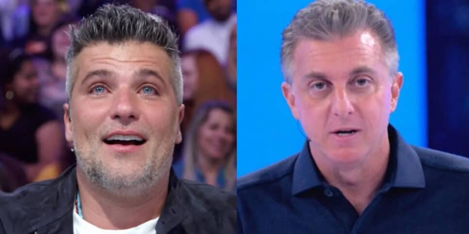 Durante Domingão com Huck, Bruno Gagliasso cai no choro (Foto: Reprodução, Montagem, Fatos da TV)