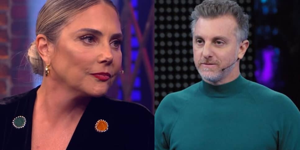 Atriz Heloísa Périssé e apresentador Luciano Huck (Foto: Reprodução, Globo)