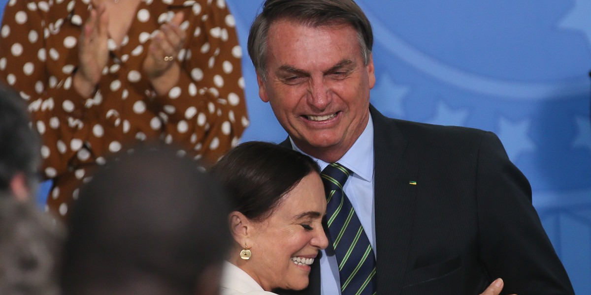 Regina Duarte e Bolsonaro (Foto: Reprodução, Internet)